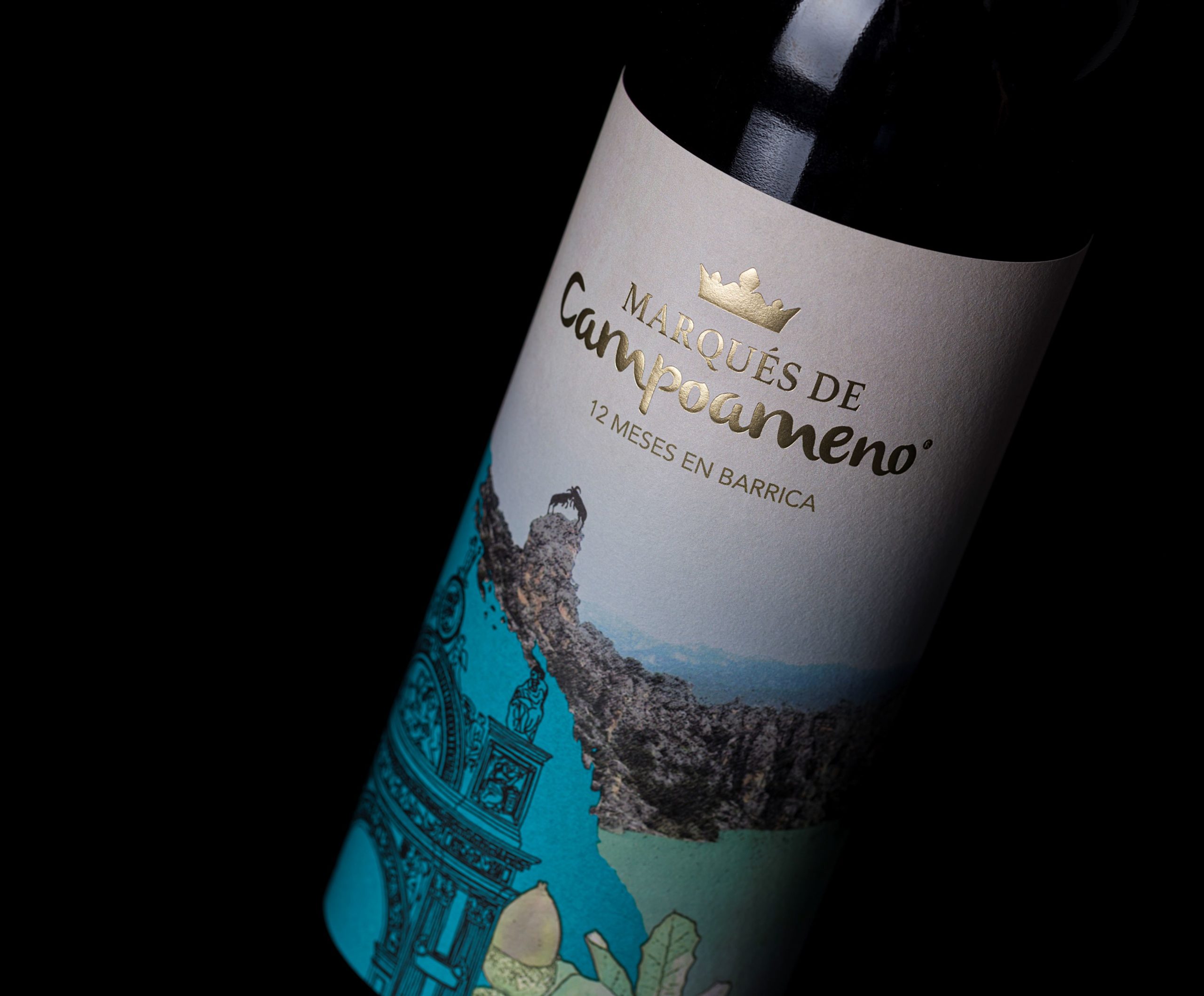 Plato de invierno con vinos Campoameno