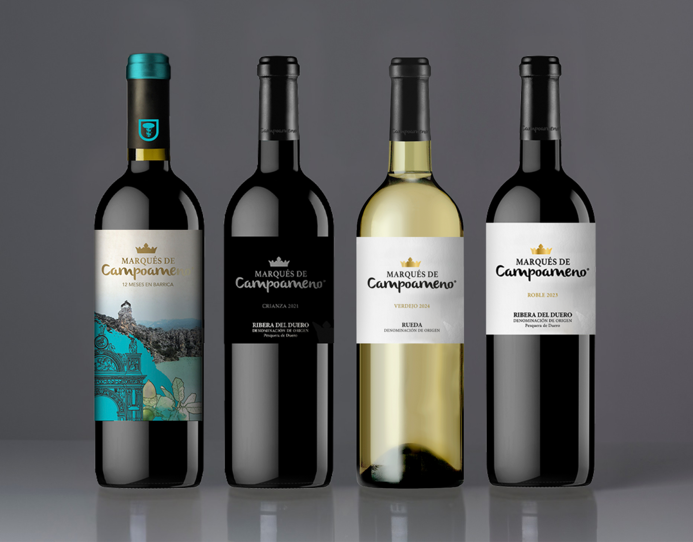 4 vinos Marqués de Campoameno