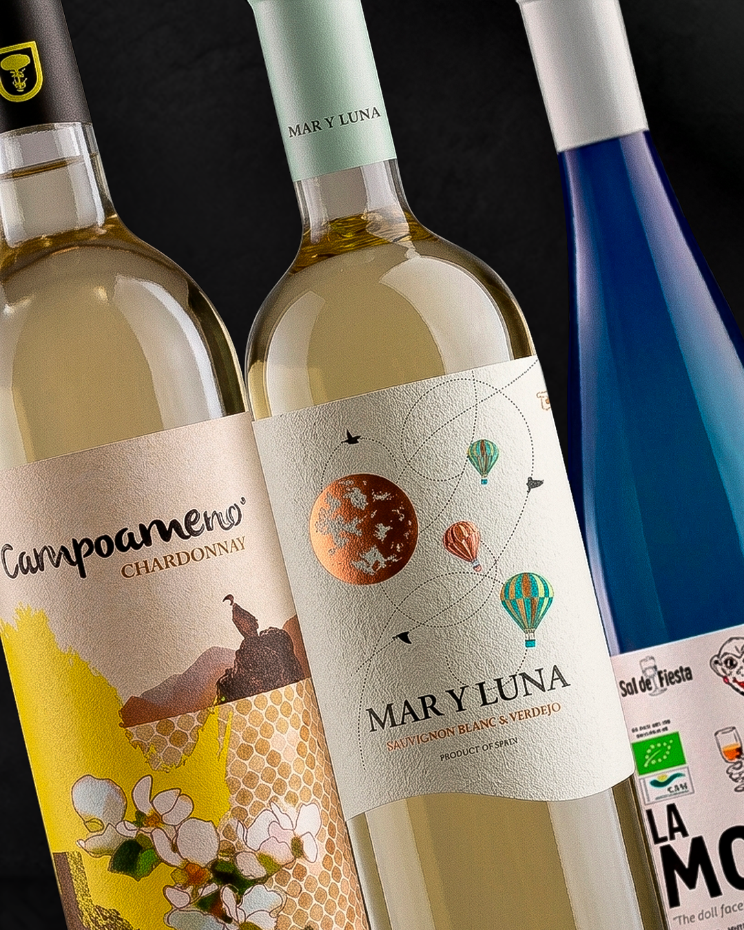 3 blancos Campoameno para los eventos de primavera